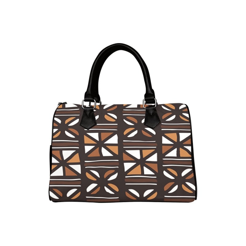 African Hand Bag with Boston Tribal Geometric Print - Stylish & Cultural