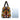Stylish African Travel Bag: Leather with Geometric Bogolanfini Print
