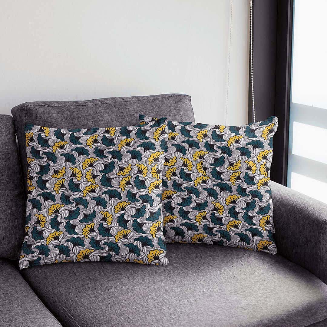 Floral Ankara Cushion Covers | Tribal Style - 2 Sets