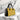 African Handbag with Minimalist Gold Mud Cloth - Elegant & Contemporary