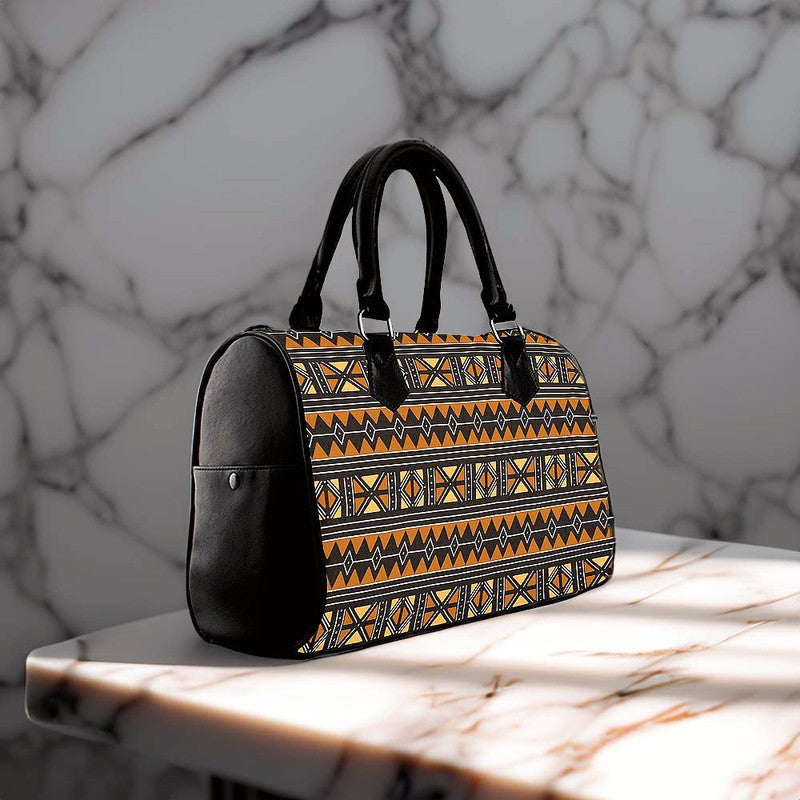 Authentic African Handbags with Bold Boston Geometric Afro Prints