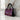 African Print Handbag with Pink Mud Cloth Geometric Design - Vibrant & Unique