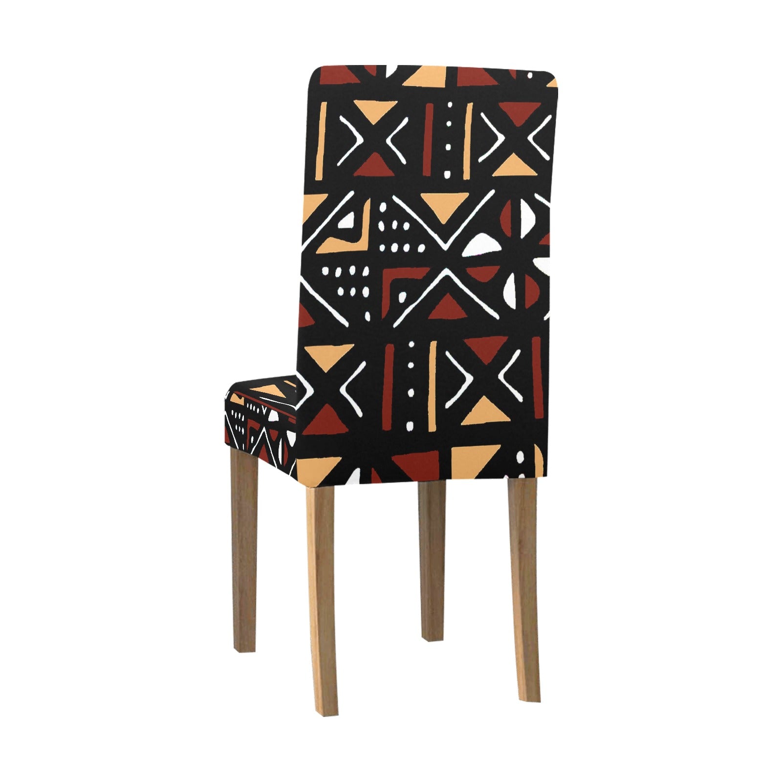 African Mudcloth Print Chair Cover | Removable & Stylish