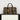 African Leather Travel Bag Featuring Authentic Bogolanfini Print