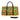 African Travel Bag - Leather with Vibrant Kente Print