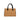 African Leather Handbag with Orange Mud Cloth Print - Bold & Luxurious