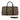 African Leather Travel Bag with Authentic Mud Cloth Ethnic Pattern