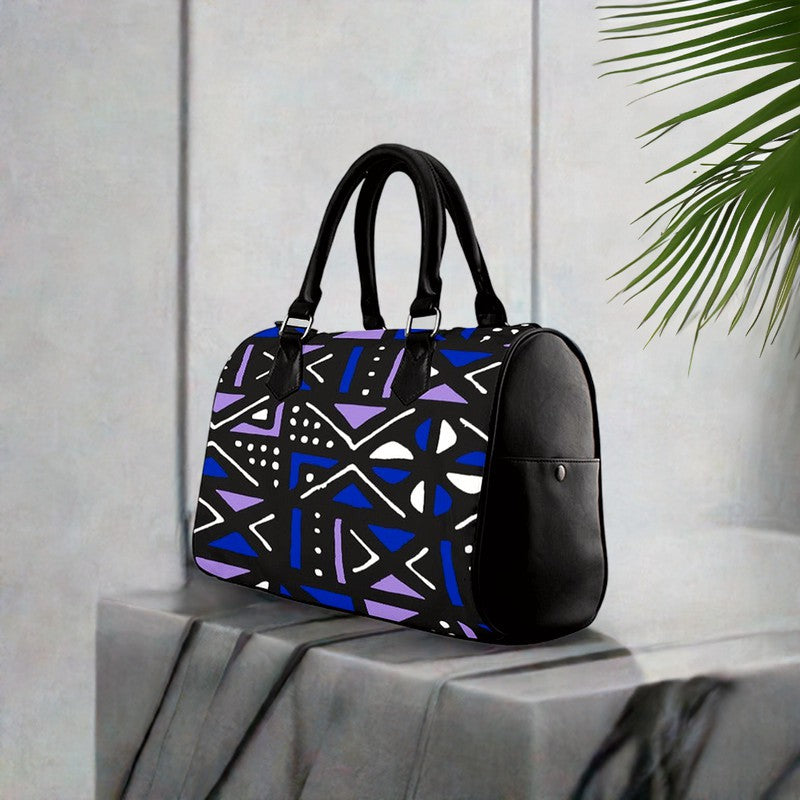 African Handmade Bag Boston Mud Cloth Local Print Multicolor