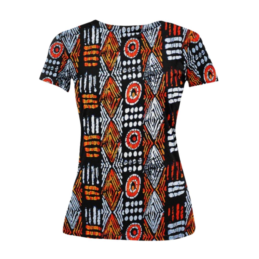 Adire African Pattern T-Shirt – Handcrafted Indigo-Dyed Tee