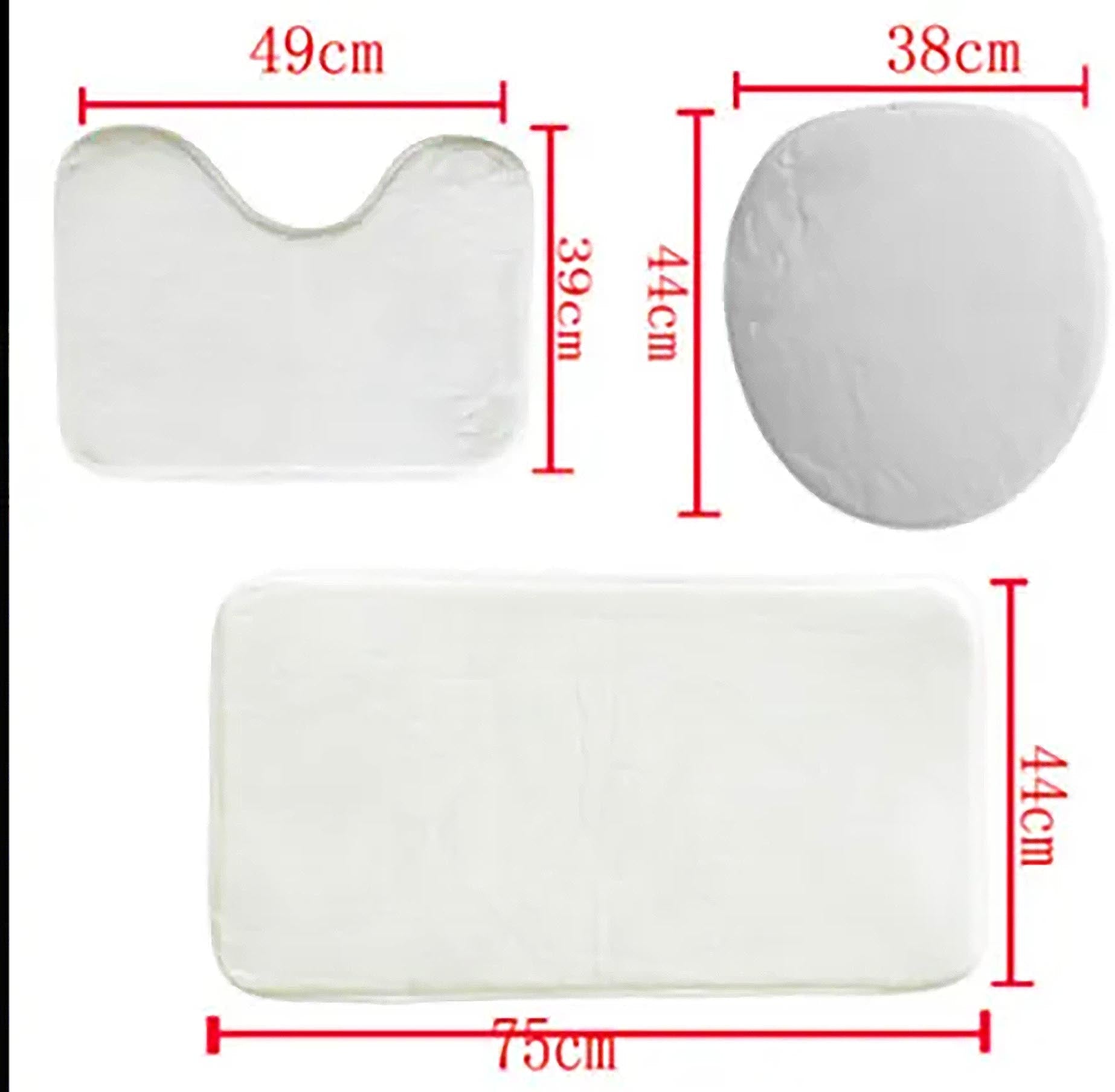 African Bathroom Toilet Cover Set Mudcloth Abstract Black