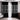 African Blackout Curtains Black and White (Two-Piece)