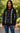 African Hoodie Black and White Cowrie Shell Print