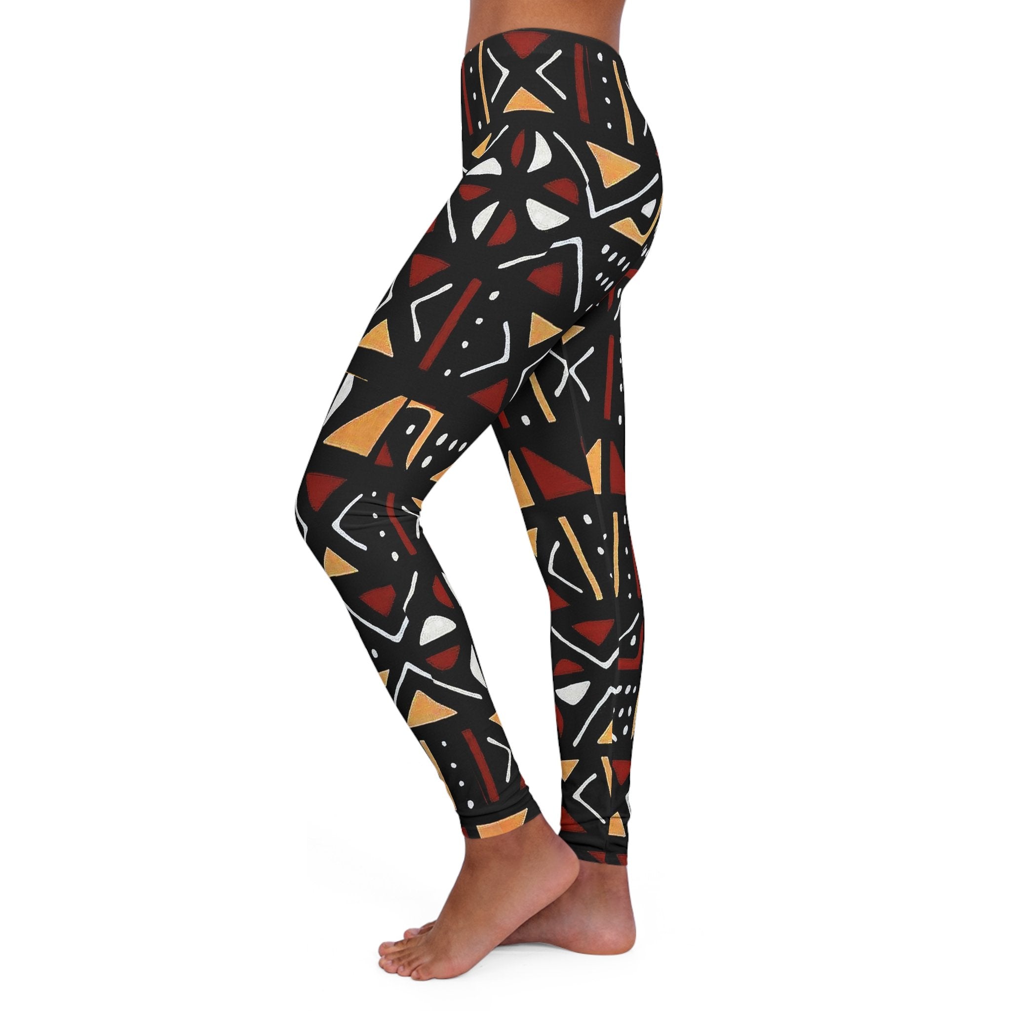 African Leggings for Women | Bogolan Print