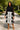 African Skirt Flared | Midi Length | Cowrie White and Black