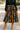 African Skirt Geometric Zigzag Batik Print Midi Length