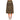African Skirt for Women | Midi Length Flared Chiffon Brown