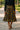 African Skirt for Women | Midi Length Flared Chiffon Brown
