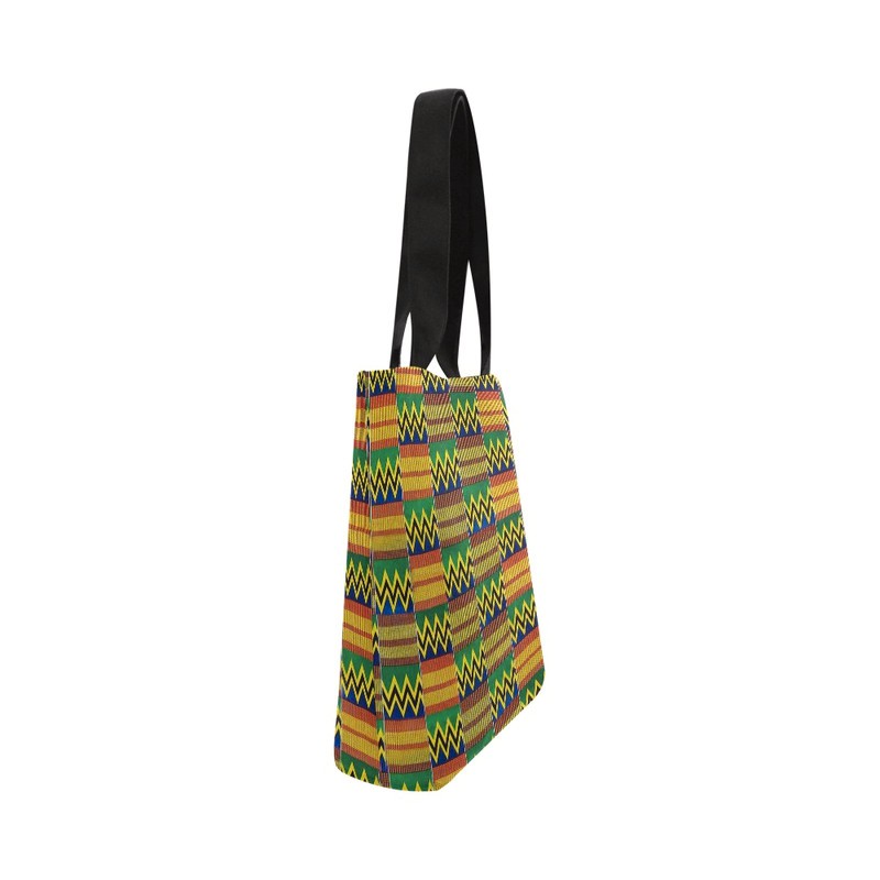 Afro Kente Cloth Bag Tote | Ghana Fashion | Large Capacity