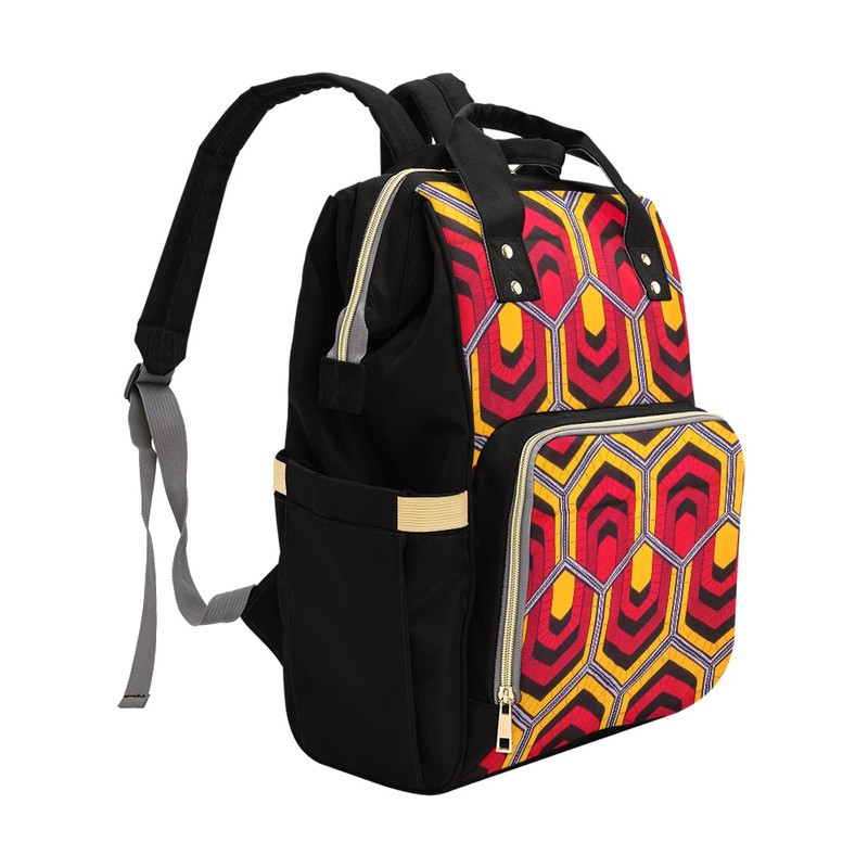 Ankara Afrocentric Backpack Geometrical Print | Afro Style