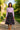 Bogolan African Print Skirt | Midi Length Flared Purple