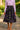 Bogolan African Print Skirt | Midi Length Flared Purple