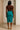 Cotton Pencil Skirt Turquoise Green Midi – Vibrant Elegance