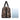 African Leather Travel Bag with Tribal Geometric Print – Stylish & Durable