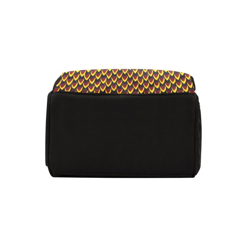 Fish Scale Print Ankara Backpack | Traditional Fashion