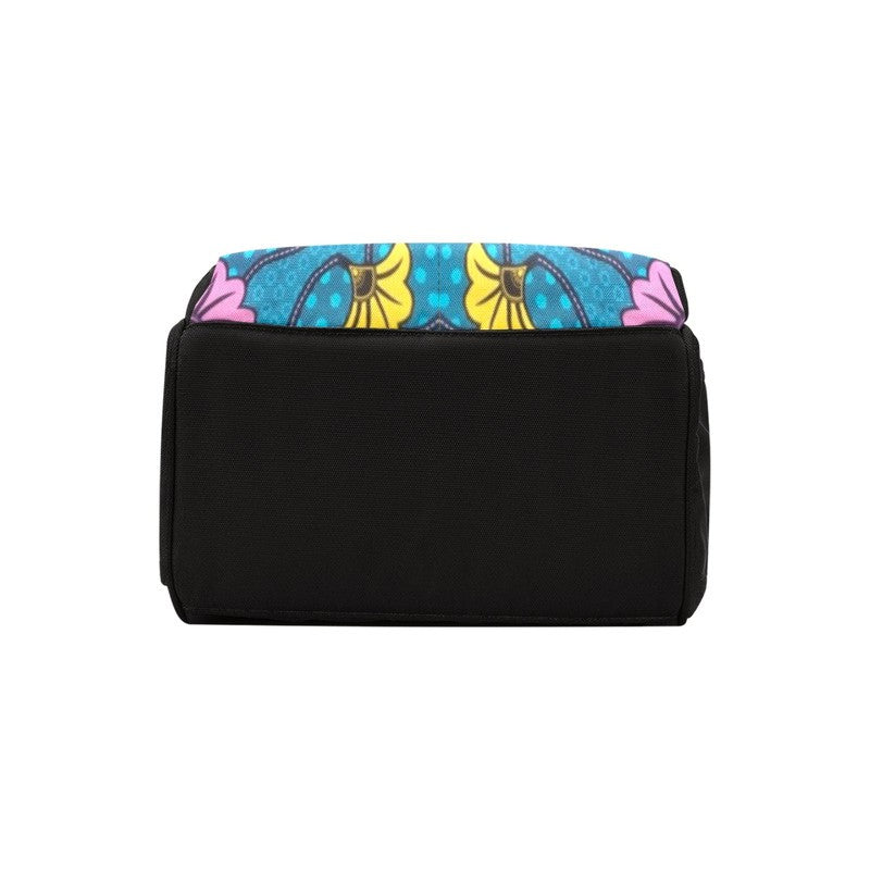 Floral Ankara Wax Print Afro Backpack | Native Fashion