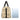 Tribal Boho Print African Leather Travel Bag | Beige & Handmade