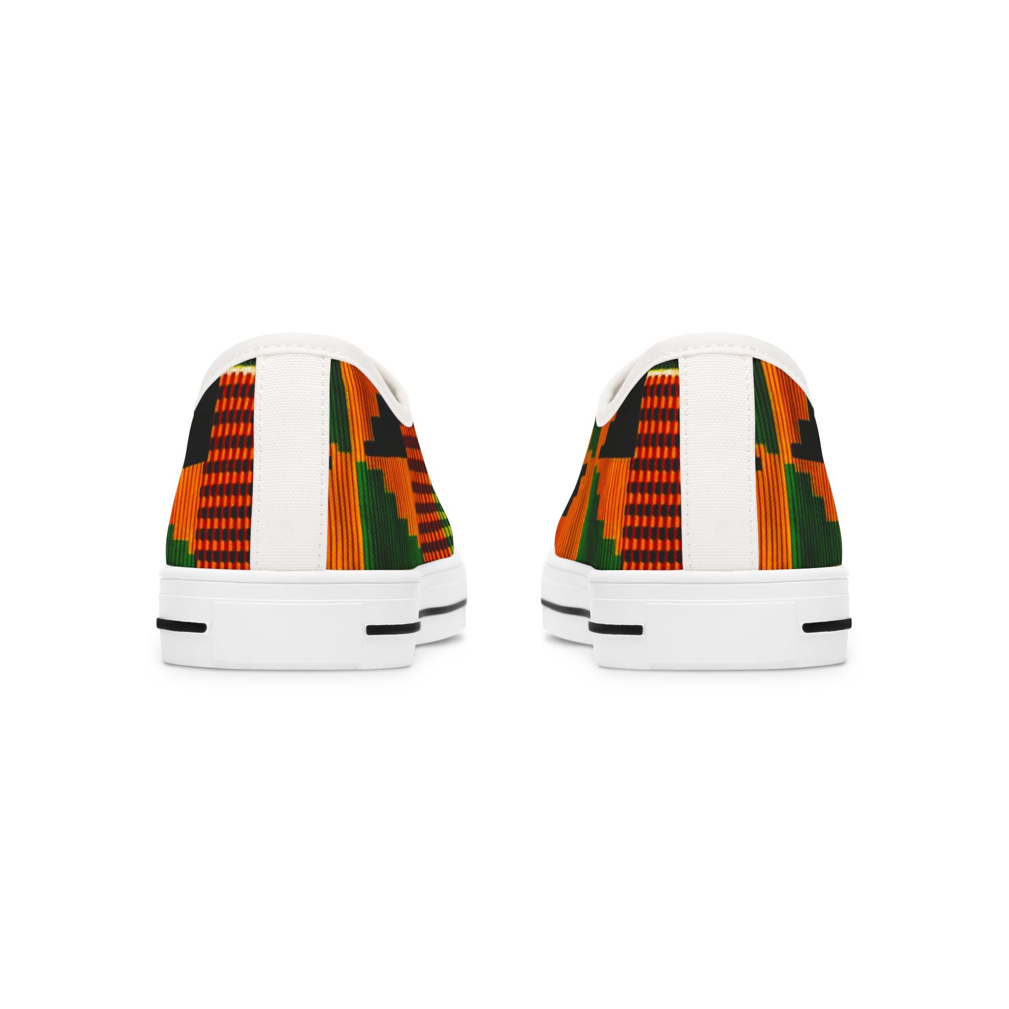 Kente Shoe | African Print Sneaker | Womens Low Canvas