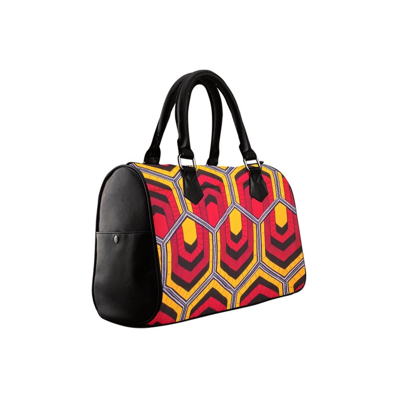 African Hand Bag Boston Style – Ankara Wax Print Design