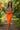 Midi Pencil Skirt Orange Cotton Crepe – Vibrant Chic