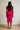 Pencil Midi Skirt Fuchsia Pink Cotton – Vibrant Chic