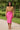 Pink Pencil Skirt Midi – Sustainable Cotton Comfort