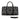 African Black & White Mud Cloth Travel Bag | Premium Leather