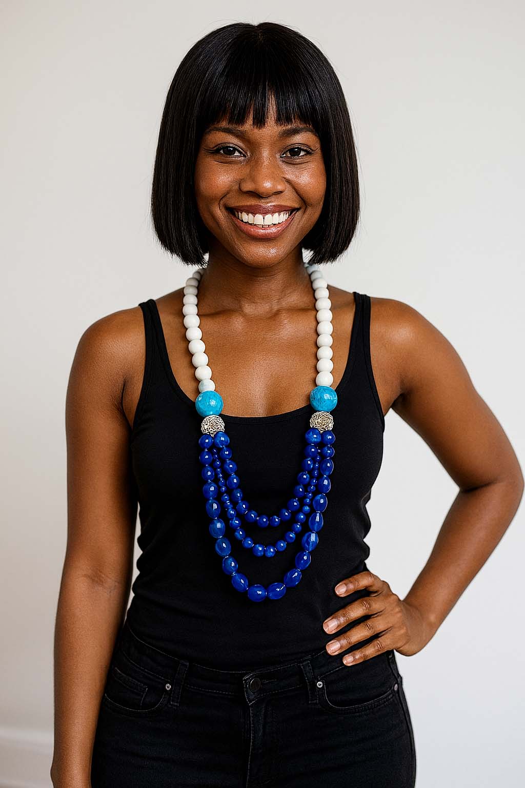 Traditional African Jewelry | Layered Beaded Necklace