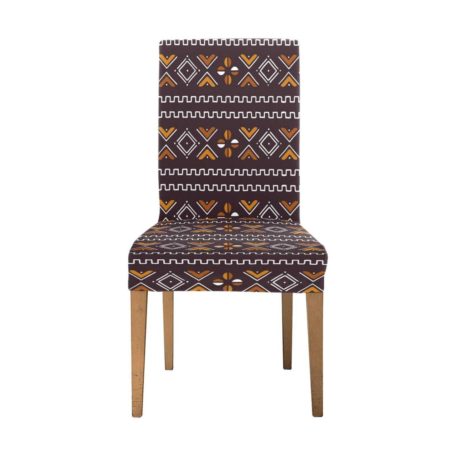 Traditional African Print Accent Chair Removable Cover