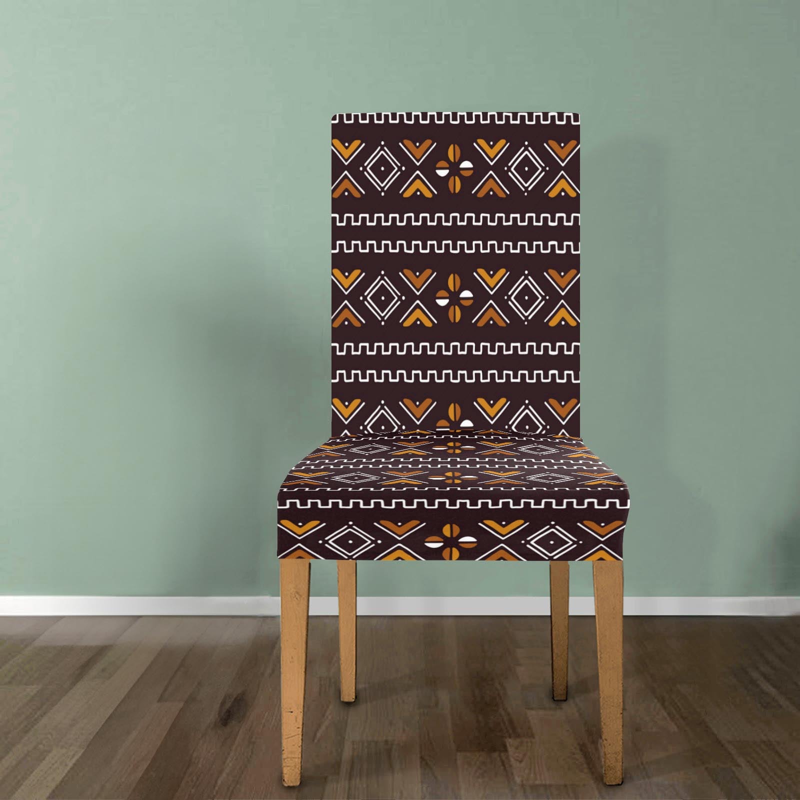 Traditional African Print Accent Chair Removable Cover