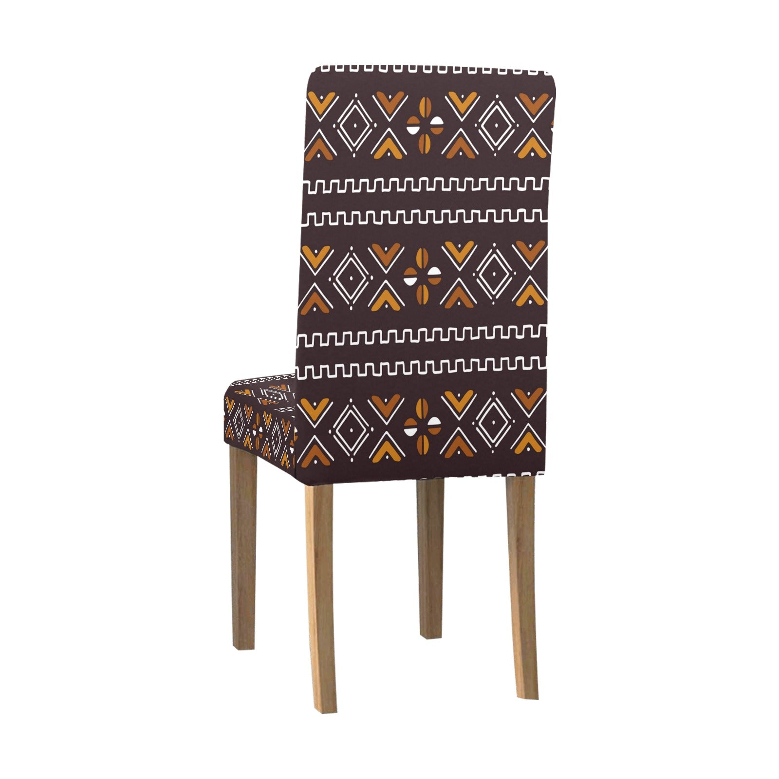 Traditional African Print Accent Chair Removable Cover