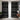 Traditional Black and White Blackout Curtains (Two-Piece)