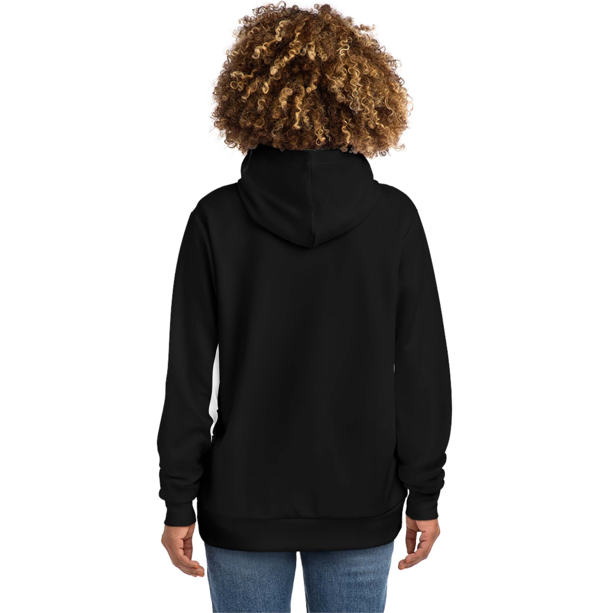 Tribal Pattern Hoodie African Print Black and White
