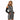 Stylish African Hoodies Dress with Zigzag Mudcloth Print – Black & White