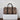 African Leather Travel Bag with Tribal Geometric Print – Stylish & Durable