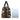 African Leather Travel Bag Featuring Authentic Bogolanfini Print