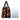 African Leather Travel Bag with Unique Bogolan Ancestral Print