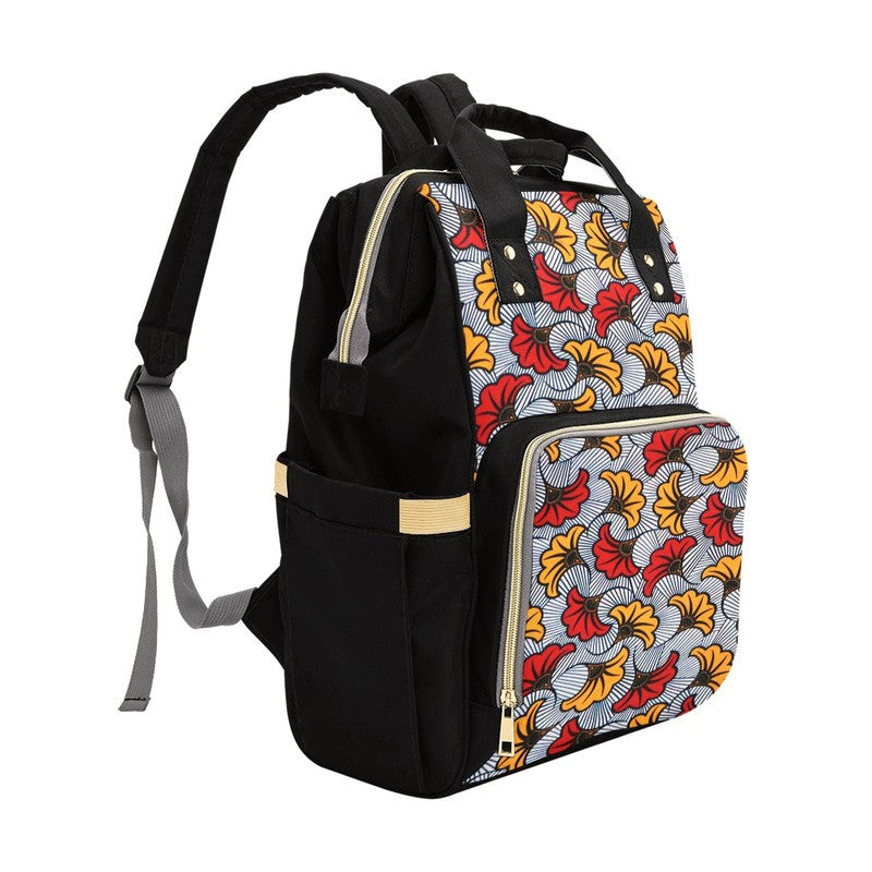 Wedding Flower Ankara Backpack | Afrocentric Fashion