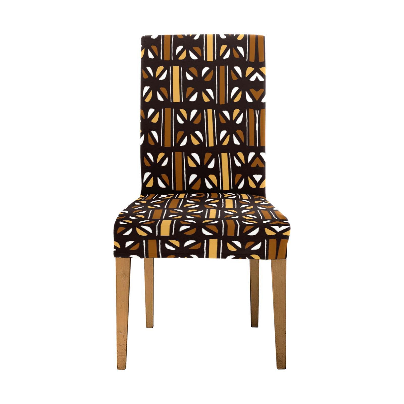 Removable Chair Covers | African Mudcloth Print | Elegant