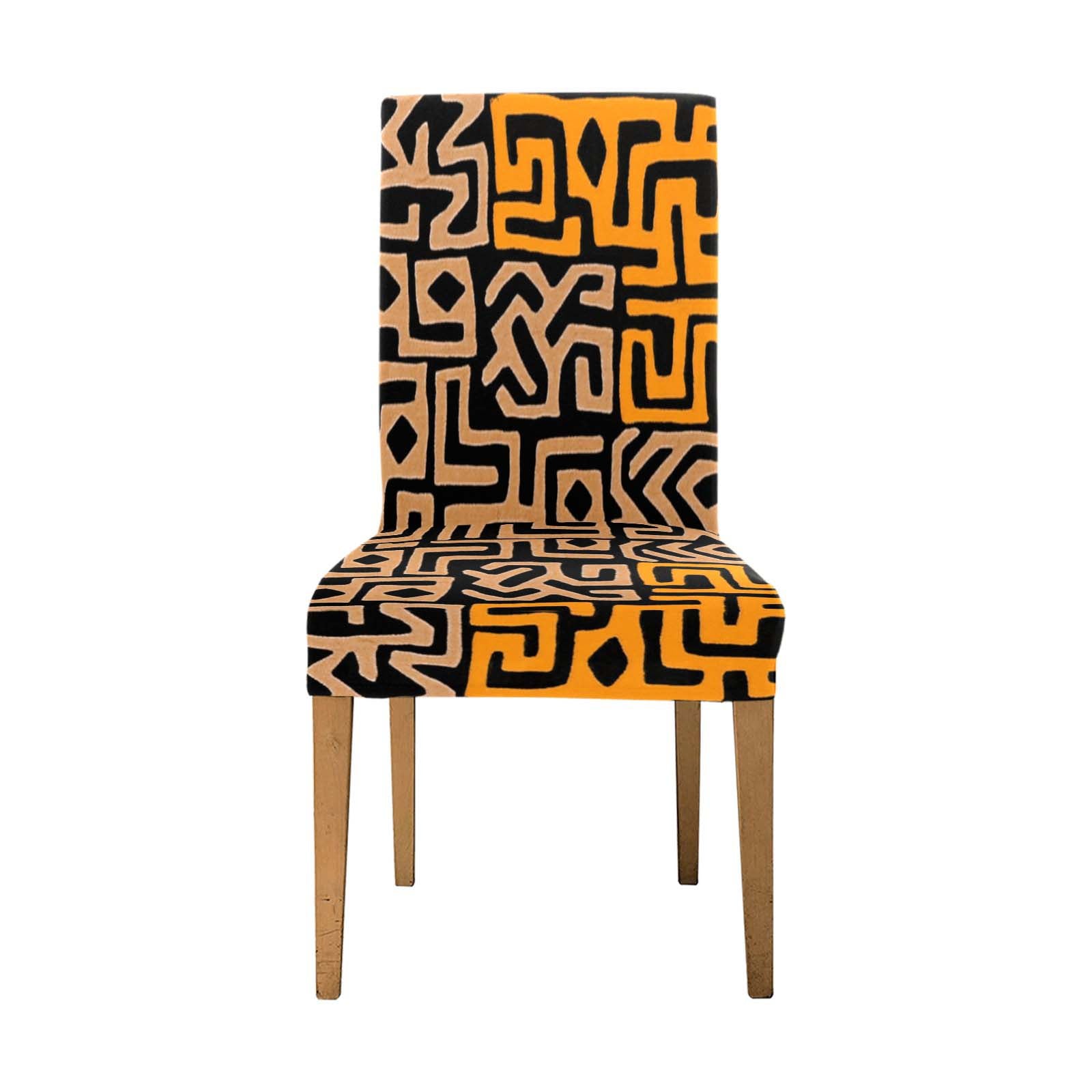 Removable Chair Covers | African Kuba Print | Stylish Fit