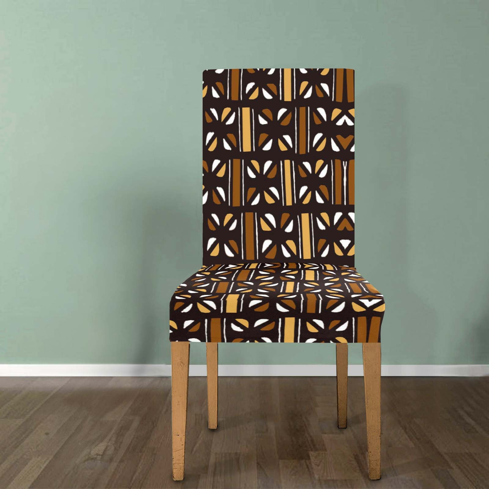 Removable Chair Covers | African Mudcloth Print | Elegant